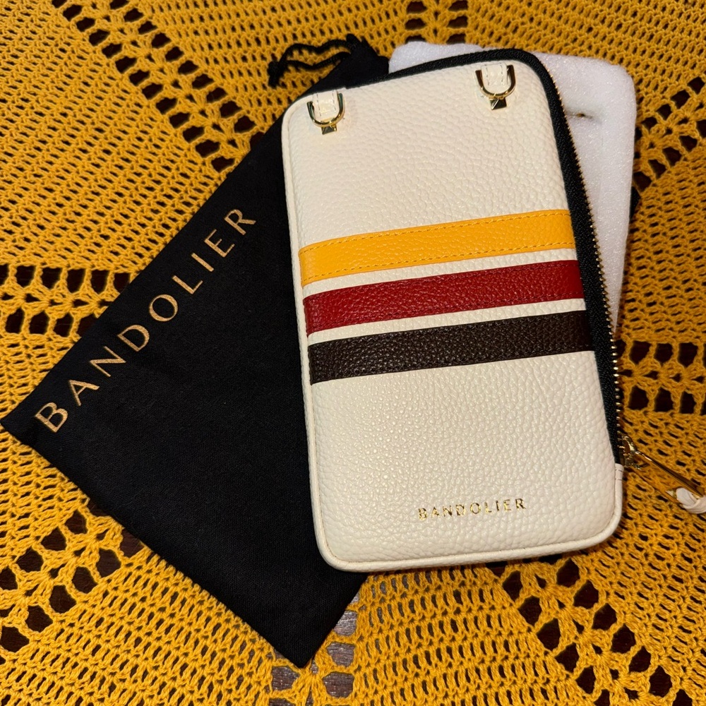Bandolier Pebble Leather Extended Pouch with 3 Stripe BRAND NEW